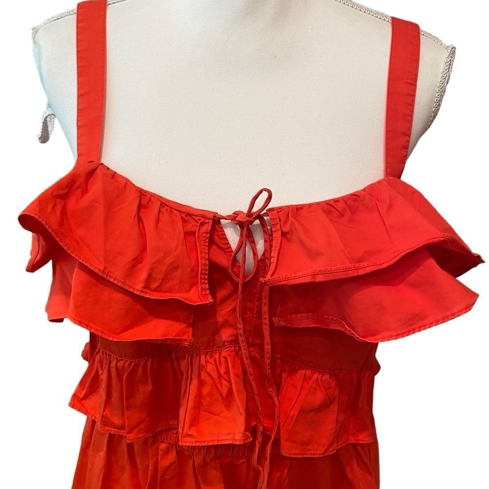 Jason Wu Ruffle Midi Dress Size 14 - Picture 7 of 11